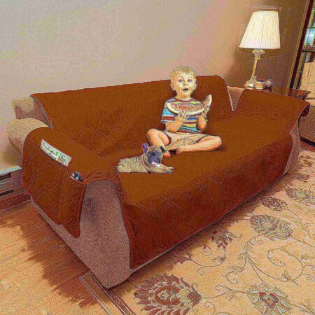 Pet Adobe Couch Cover- Waterproof, Brown 886372TZR